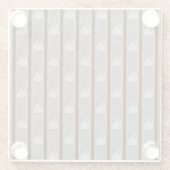 Leuke en Fancy Halloween Ghosts Glazen Onderzetter (Achterkant)