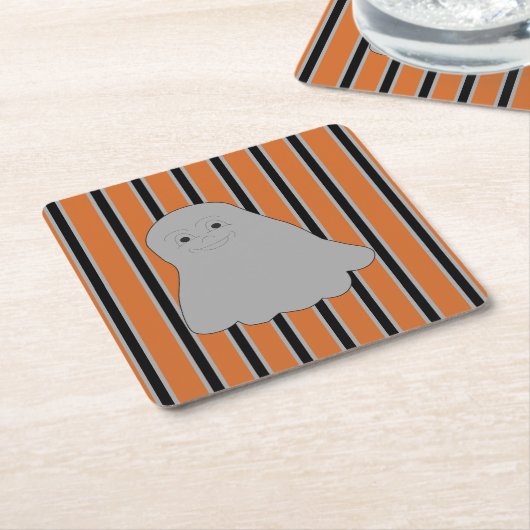Leuke en Fancy Halloween Ghosts Kartonnen Onderzetters (Schuin)