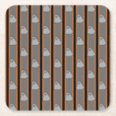 Leuke en Fancy Halloween Ghosts Kartonnen Onderzetters (Voorkant)