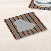 Leuke en Fancy Halloween Ghosts Kartonnen Onderzetters (Schuin)