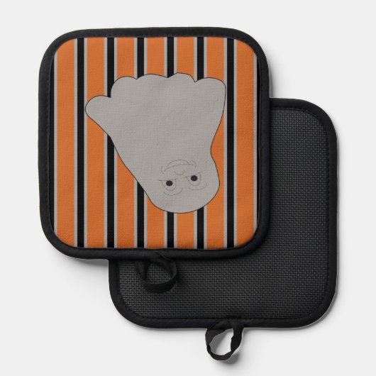 Leuke en Fancy Halloween Ghosts Pannenlap (Voorkant / Achterkant)