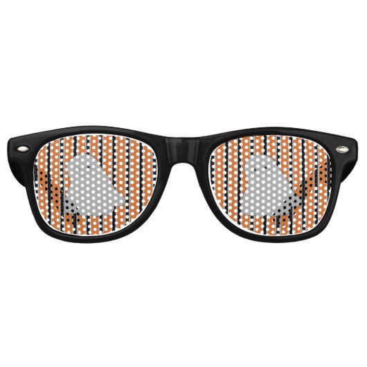 Leuke en Fancy Halloween Ghosts Retro Zonnebril (Voorkant)