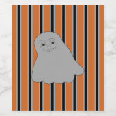 Leuke en Fancy Halloween Ghosts Wijn Etiket (Enkel label)