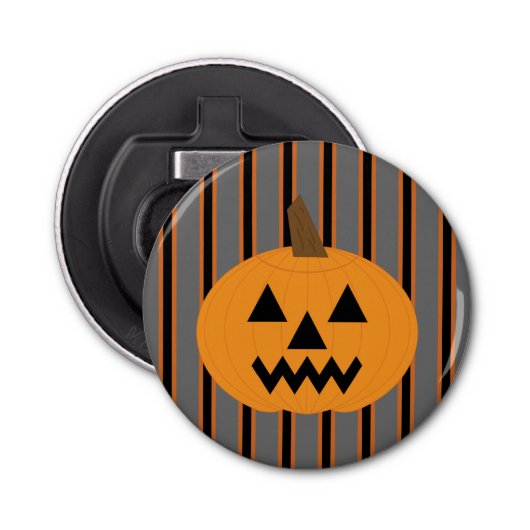 Leuke en Fancy Halloween Pumpkins Button Flesopener (Voorkant)