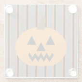 Leuke en Fancy Halloween Pumpkins Glazen Onderzetter (Achterkant)