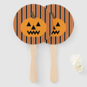 Leuke en Fancy Halloween Pumpkins Handwaaier (Voorkant en achterkant)