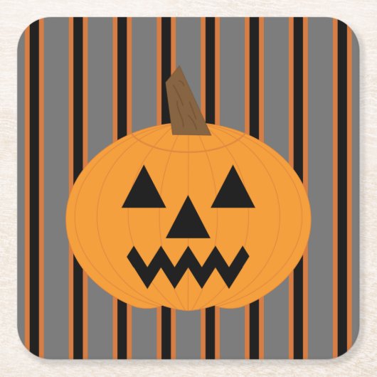 Leuke en Fancy Halloween Pumpkins Kartonnen Onderzetters (Voorkant)