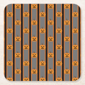 Leuke en Fancy Halloween Pumpkins Kartonnen Onderzetters (Voorkant)