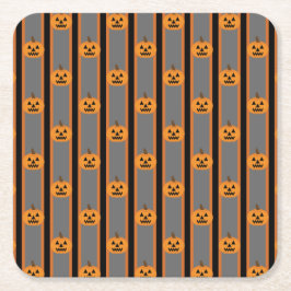 Leuke en Fancy Halloween Pumpkins Kartonnen Onderzetters