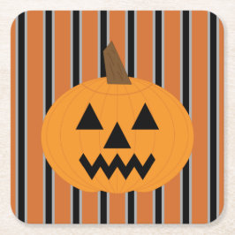 Leuke en Fancy Halloween Pumpkins Kartonnen Onderzetters