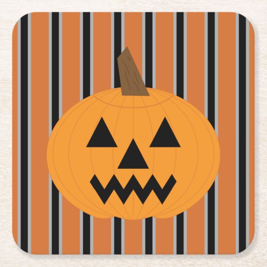Leuke en Fancy Halloween Pumpkins Kartonnen Onderzetters (Voorkant)