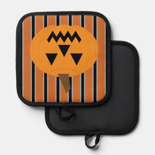 Leuke en Fancy Halloween Pumpkins Pannenlap (Voorkant / Achterkant)