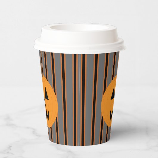 Leuke en Fancy Halloween Pumpkins Papieren Bekers (Rechts)