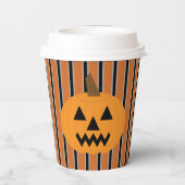 Leuke en Fancy Halloween Pumpkins Papieren Bekers (Achterkant)