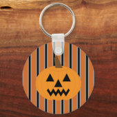Leuke en Fancy Halloween Pumpkins Sleutelhanger (Voorkant)