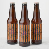Leuke en Fancy Halloween Spider Webs Bier Etiket (Flessen)