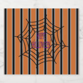 Leuke en Fancy Halloween Spider Webs Bier Etiket (Enkel label)