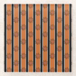 Leuke en Fancy Halloween Spider Webs Glazen Onderzetter