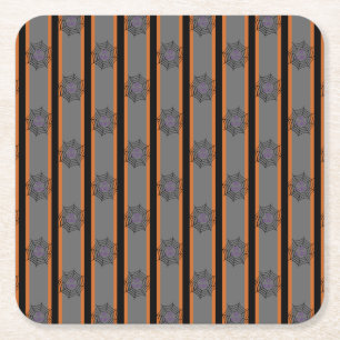 Leuke en Fancy Halloween Spider Webs Kartonnen Onderzetters