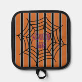 Leuke en Fancy Halloween Spider Webs Pannenlap (Voorkant)