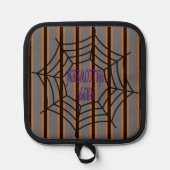 Leuke en Fancy Halloween Spider Webs Pannenlap (Voorkant)