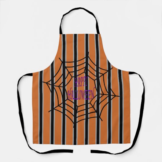 Leuke en Fancy Halloween Spider Webs Schort (Voorkant)