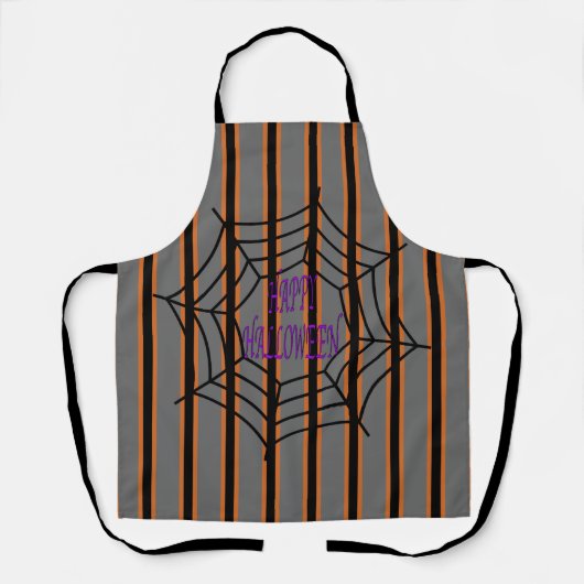 Leuke en Fancy Halloween Spider Webs Schort (Voorkant)