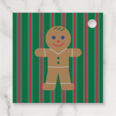 Leuke en Fancy kerst Gingerbread Man Bedankjes Labels (Achterkant)