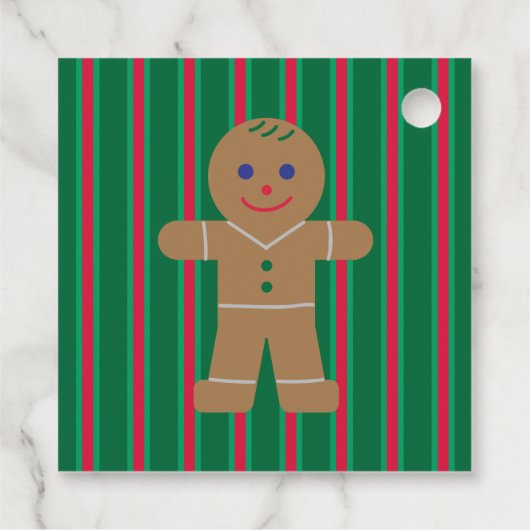Leuke en Fancy kerst Gingerbread Man Bedankjes Labels (Achterkant)