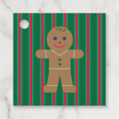 Leuke en Fancy kerst Gingerbread Man Bedankjes Labels (Voorkant)