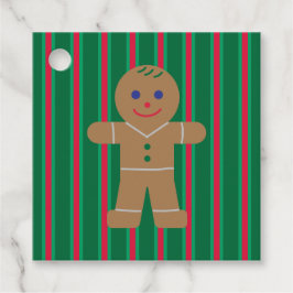 Leuke en Fancy kerst Gingerbread Man Bedankjes Labels