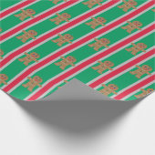 Leuke en Fancy kerst Gingerbread Man Cadeaupapier (Hoek)