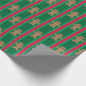 Leuke en Fancy kerst Gingerbread Man Cadeaupapier (Hoek)