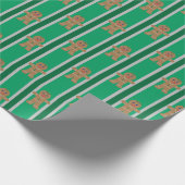 Leuke en Fancy kerst Gingerbread Man Cadeaupapier (Hoek)