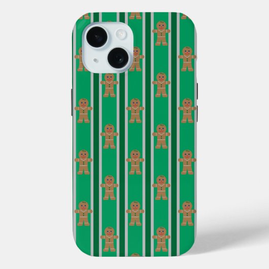 Leuke en Fancy kerst Gingerbread Man Case-Mate iPhone Case (Achterkant)