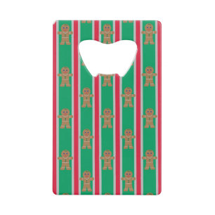 Leuke en Fancy kerst Gingerbread Man Creditkaart Flessenopener