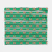 Leuke en Fancy kerst Gingerbread Man Fleece Deken (Voorkant (Horizontaal))