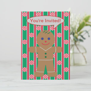 Leuke en Fancy kerst Gingerbread Man Kaart