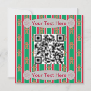 Leuke en Fancy kerst Gingerbread Man Kaart
