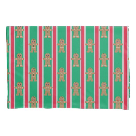 Leuke en Fancy kerst Gingerbread Man Kussensloop (Voorkant)