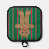 Leuke en Fancy kerst Gingerbread Man Pannenlap (Voorkant)