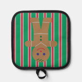Leuke en Fancy kerst Gingerbread Man Pannenlap (Voorkant)