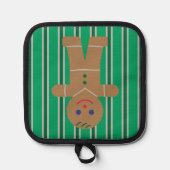 Leuke en Fancy kerst Gingerbread Man Pannenlap (Voorkant)