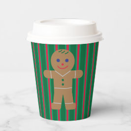 Leuke en Fancy kerst Gingerbread Man Papieren Bekers