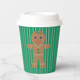 Leuke en Fancy kerst Gingerbread Man Papieren Bekers