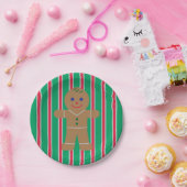 Leuke en Fancy kerst Gingerbread Man Papieren Bordje (Feest)