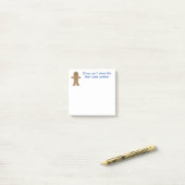 Leuke en Fancy kerst Gingerbread Man Post-it® Notes (Op bureau)
