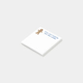 Leuke en Fancy kerst Gingerbread Man Post-it® Notes (Schuin)