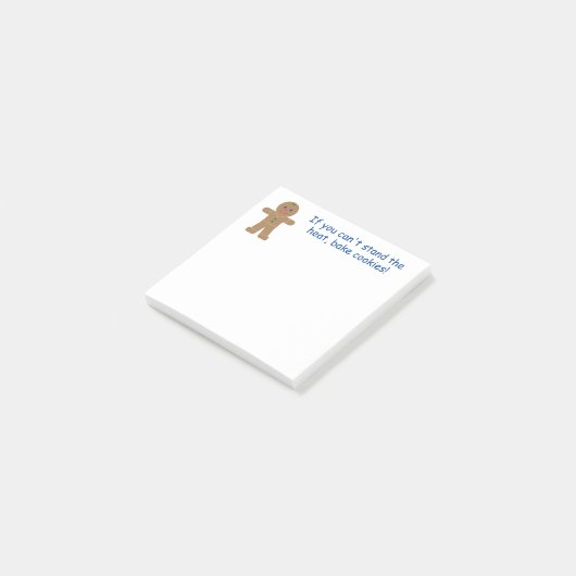 Leuke en Fancy kerst Gingerbread Man Post-it® Notes (Schuin)
