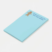Leuke en Fancy kerst Gingerbread Man Post-it® Notes (Schuin)